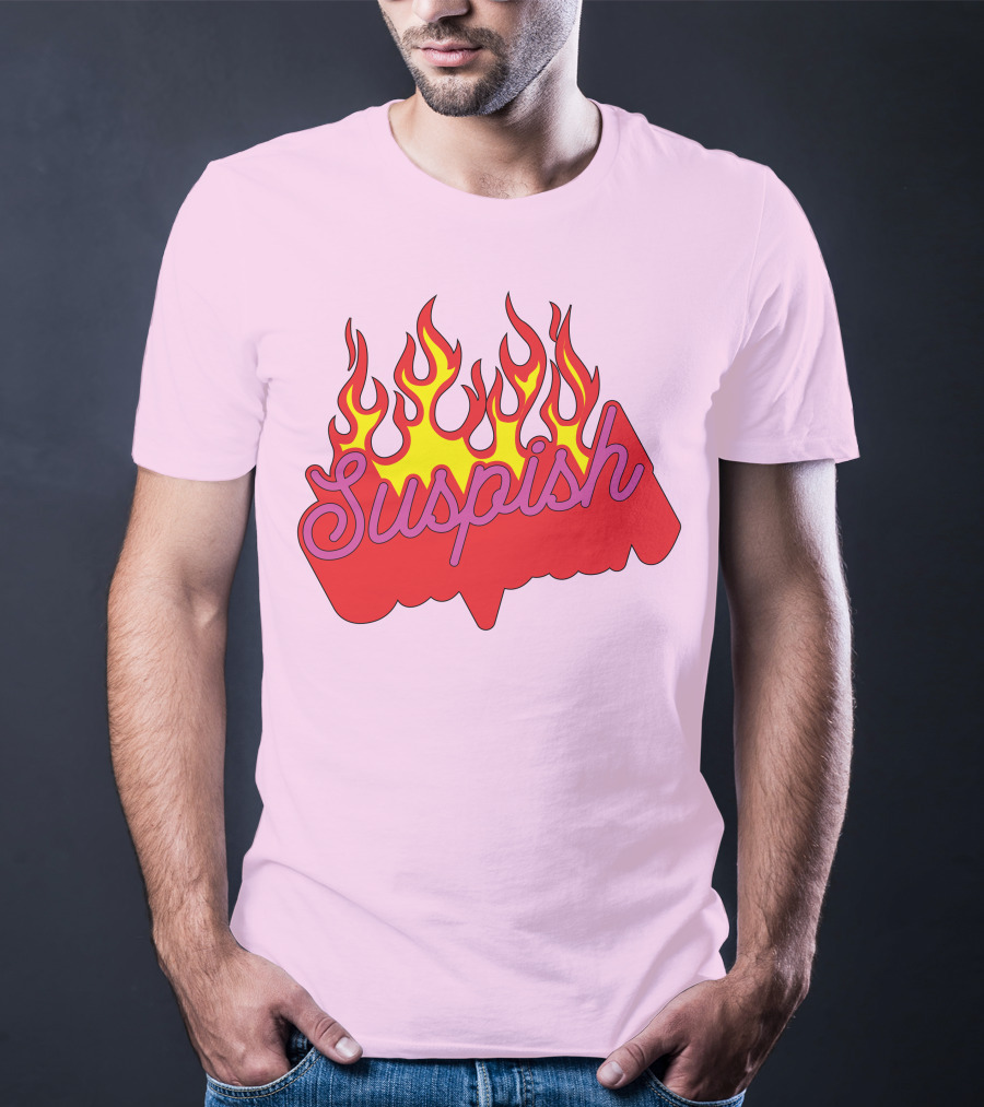 Bailey Sarian Suspish Flame Light Pink T-Shirt