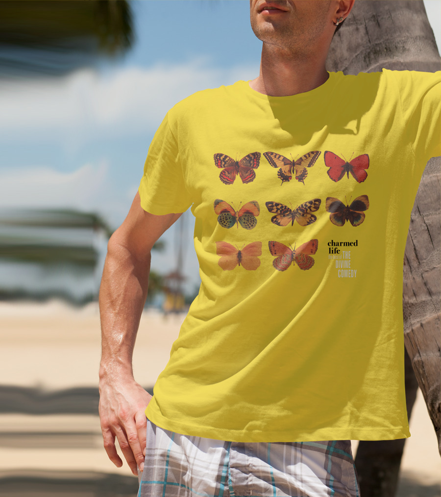 Charmed Life The Best Of The Divine Comedy Butterflies T-Shirt