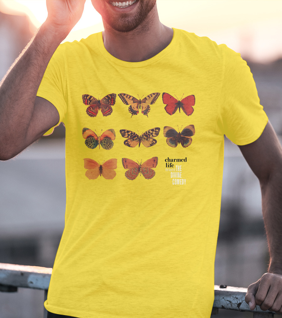 Charmed Life The Best Of The Divine Comedy Butterflies T-Shirt