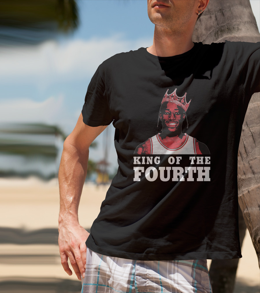 King Of The Fourth Basketball Crown T-Shirt