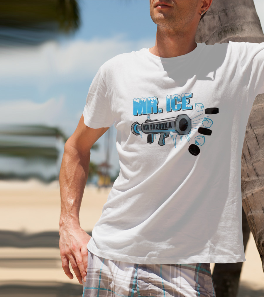 MR. ICE Big Bazooka With Ice Cubes And Pucks T-Shirt