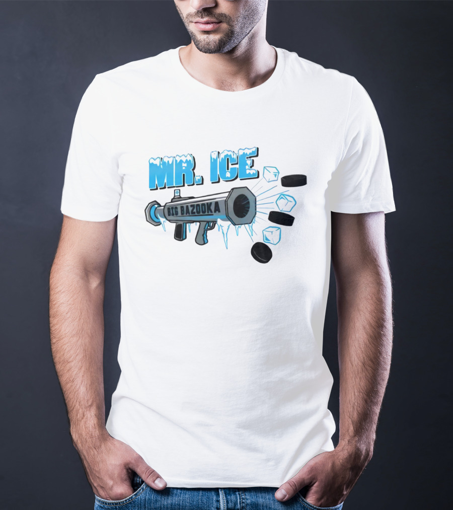 MR. ICE Big Bazooka With Ice Cubes And Pucks T-Shirt