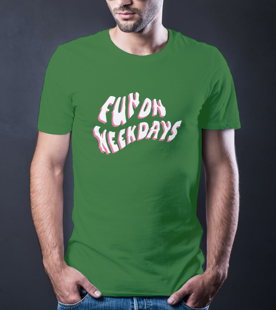 Fun On Weekdays Jenna Palek Merch Bold Green Text T-Shirt