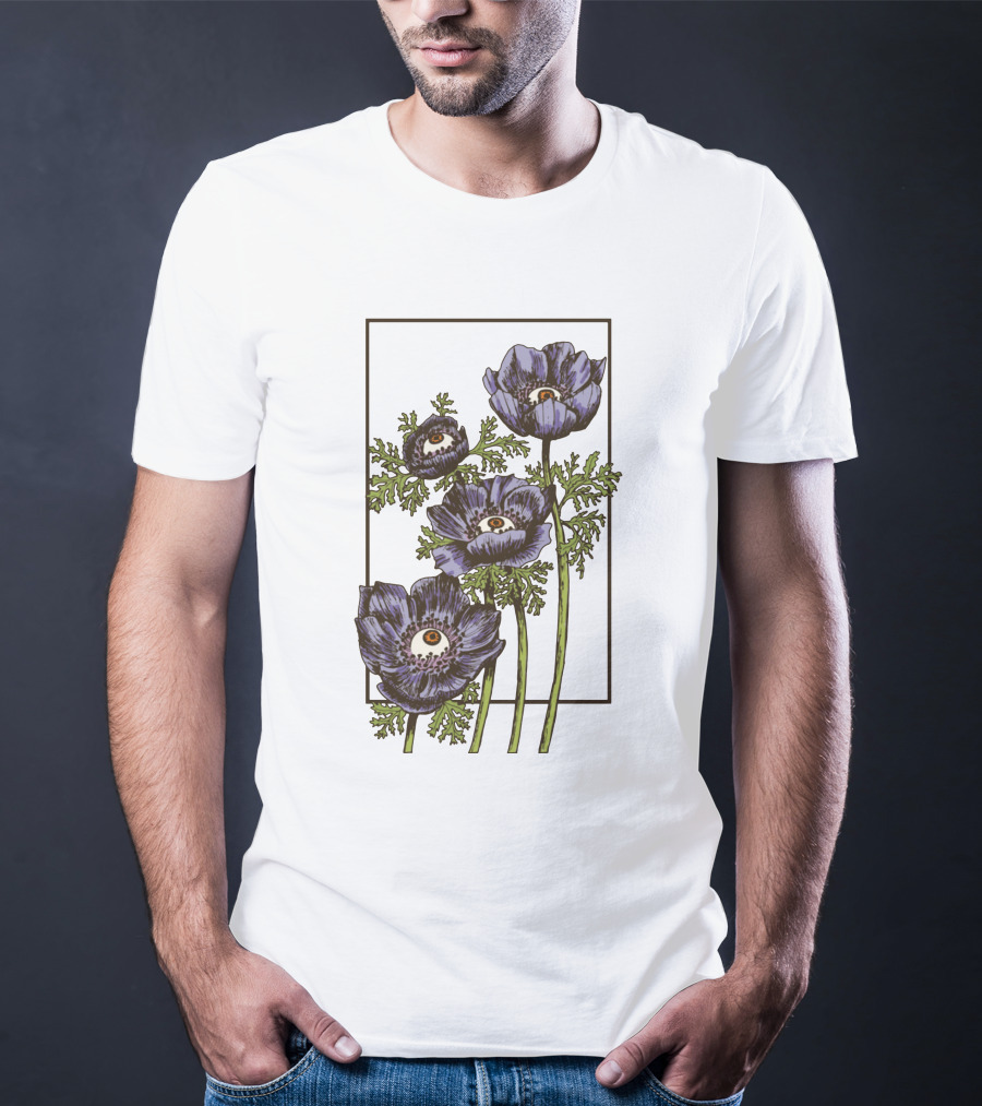 Creepy Eye Anemone Botanical Clothing T-Shirt