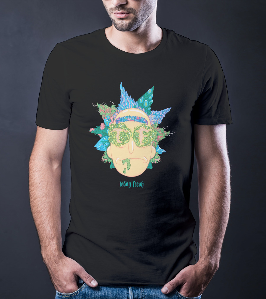 Teddy Fresh Psychedelic Face T-Shirt