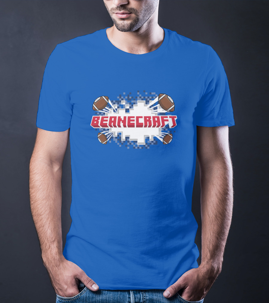 Beanecraft Pixel Style Football T-Shirt