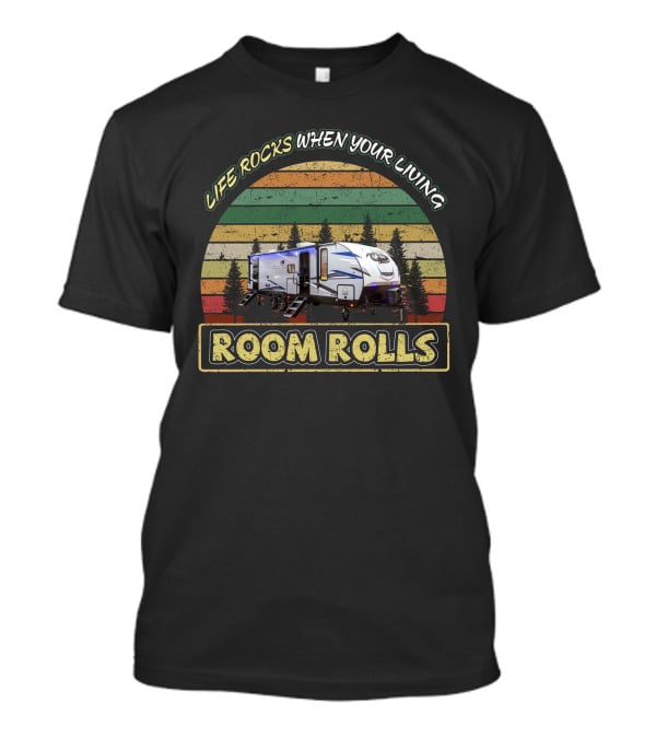 Life Rocks When Your Living Room Rolls Cherokee Alpha Wolf 26 T-Shirt