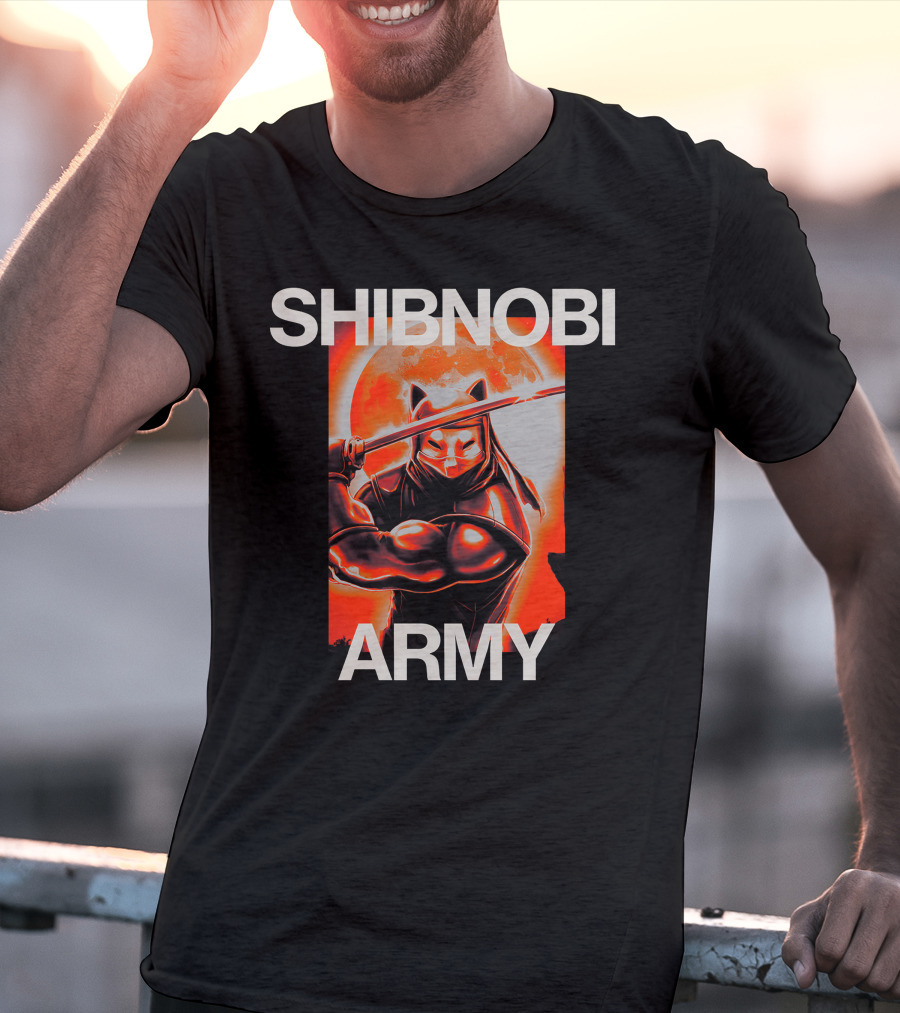Shibnobi Army Shinja Merch Ninja Warrior T-Shirt