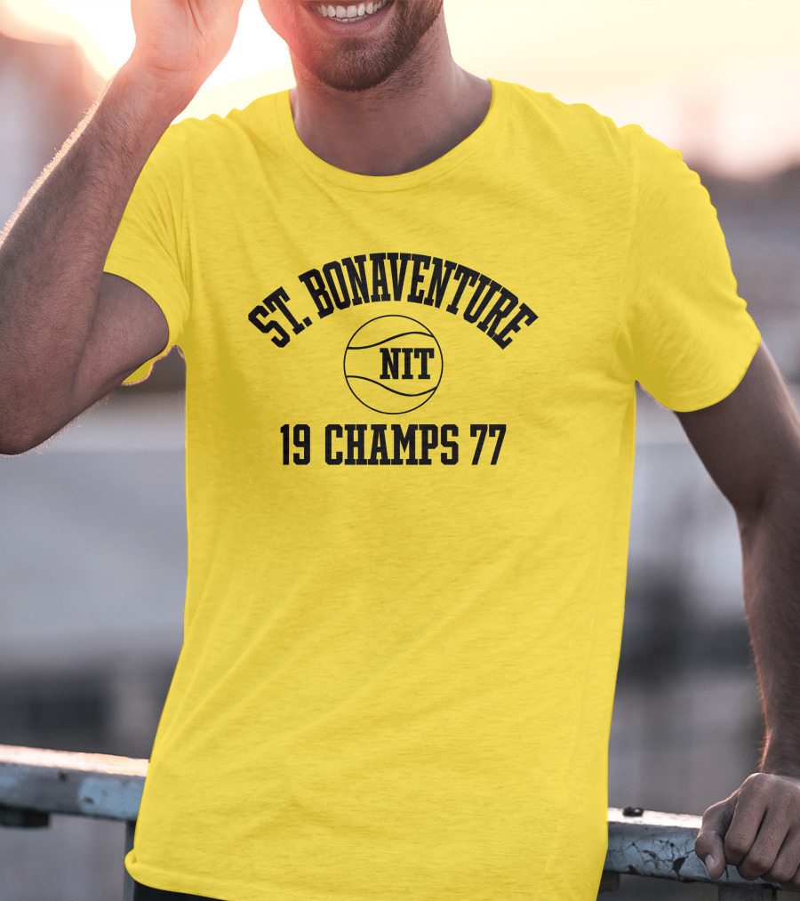 St. Bonaventure NIT 19 Champs 77 Basketball T-Shirt