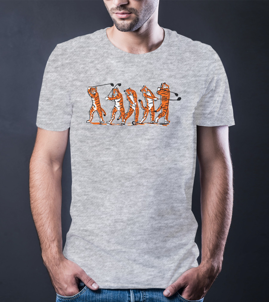 Golf Tiger Swing Sequence T-Shirt