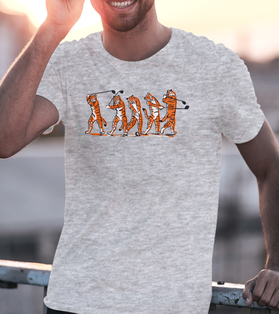 Golf Tiger Swing Sequence T-Shirt