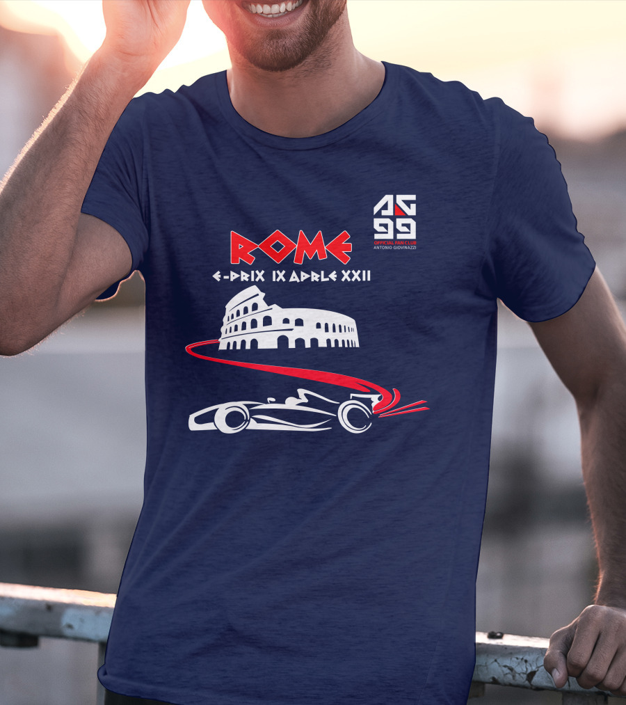 Rome E-Prix IX Aprile XXII AG99 Official Fan Club Antonio Giovinazzi T-Shirt