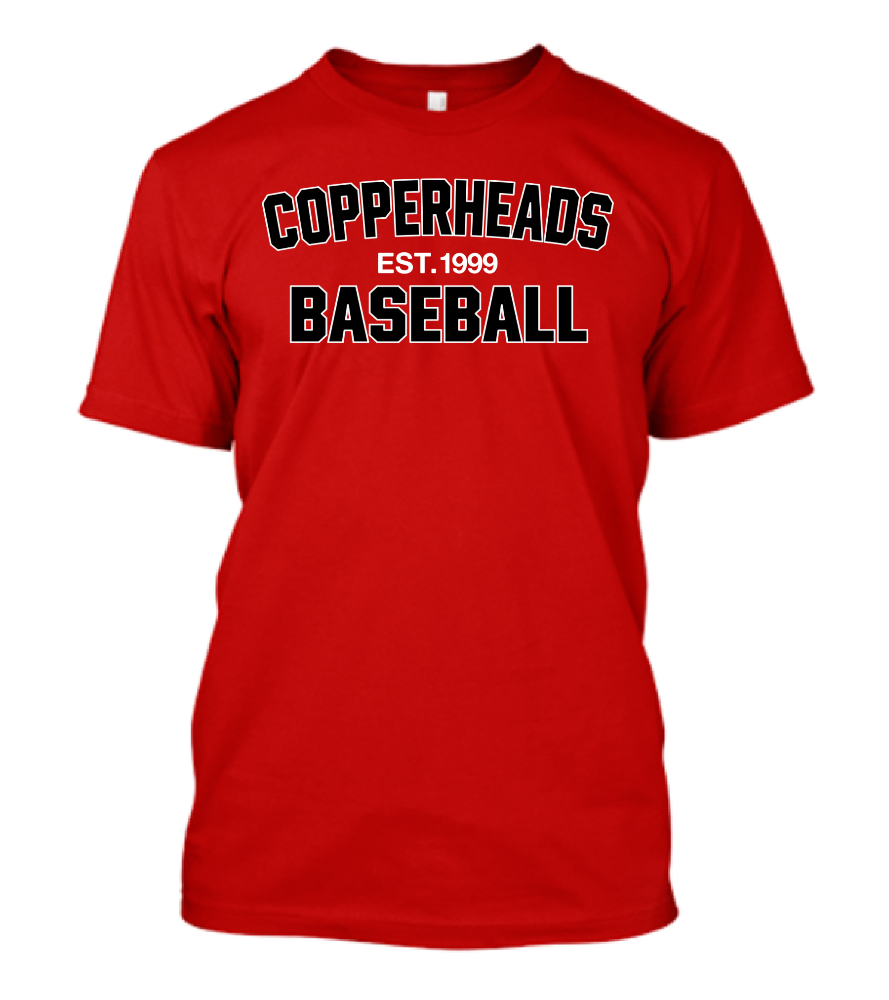 Copperheads Est 1999 Baseball Team Logo T-Shirt