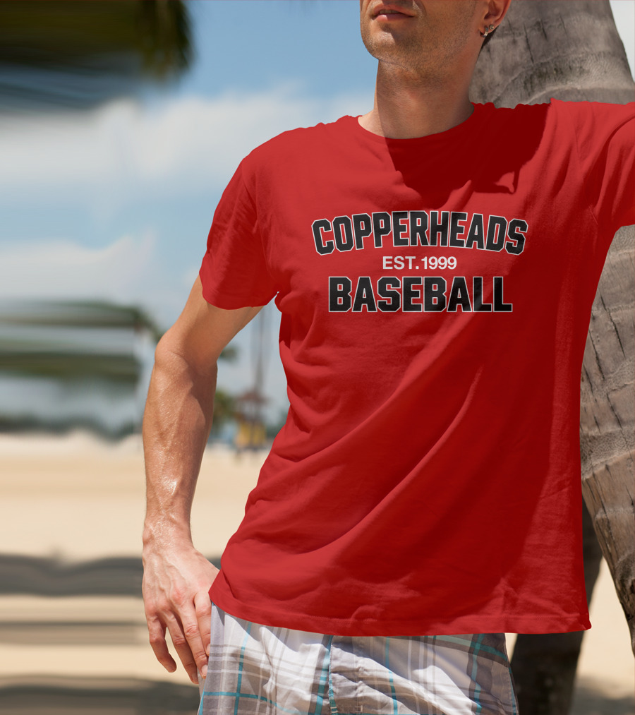 Copperheads Est 1999 Baseball Team Logo T-Shirt