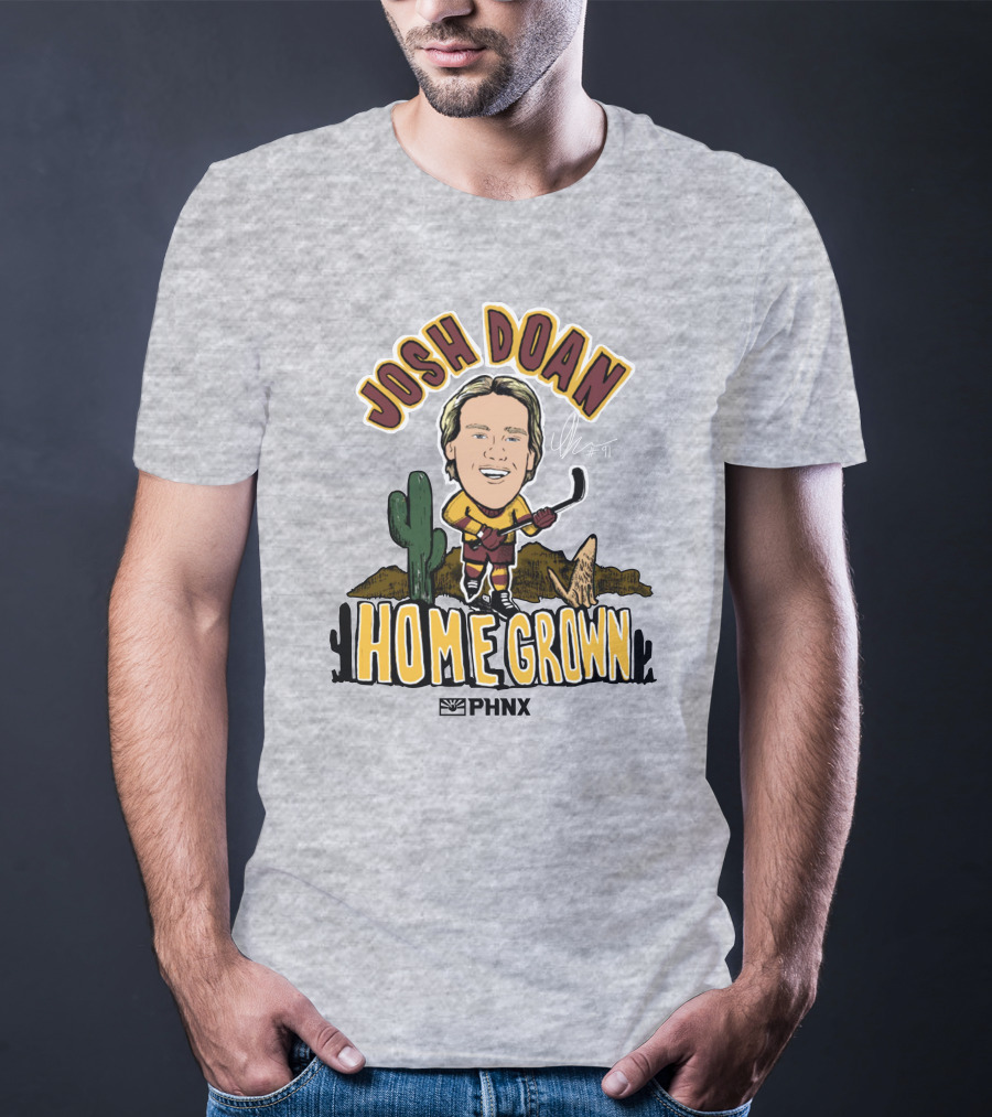 Josh Doan Homegrown PHNX Cactus Desert Hockey T-Shirt