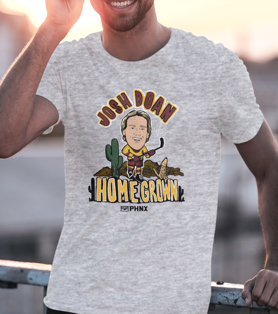 Josh Doan Homegrown PHNX Cactus Desert Hockey T-Shirt