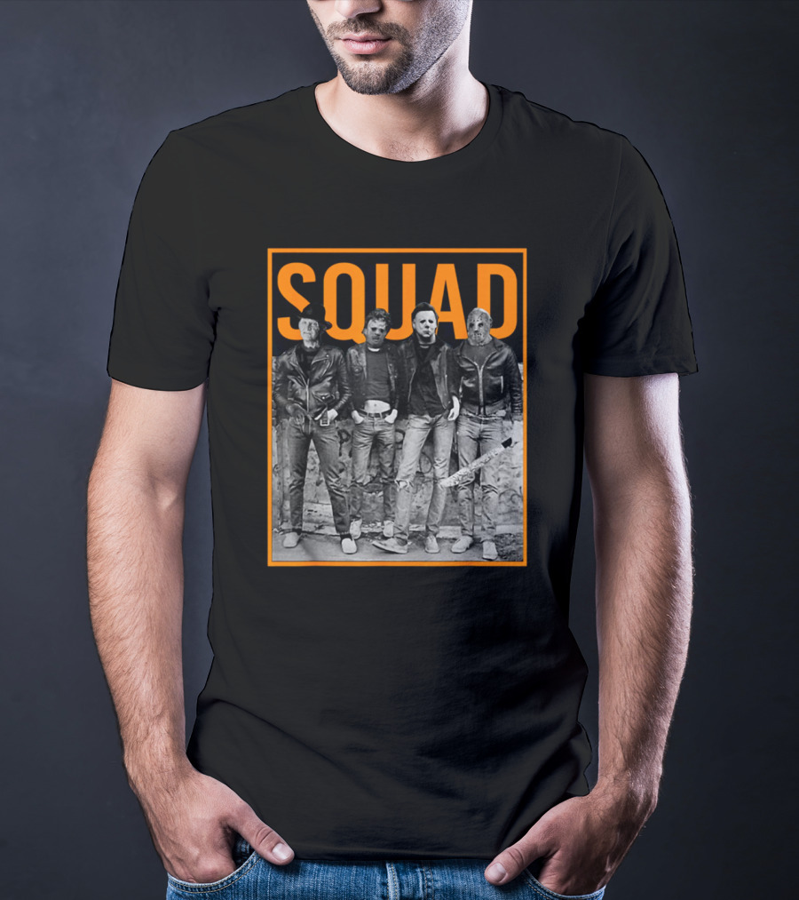 SQUAD Jason Halloween Horror Icons Group T-Shirt
