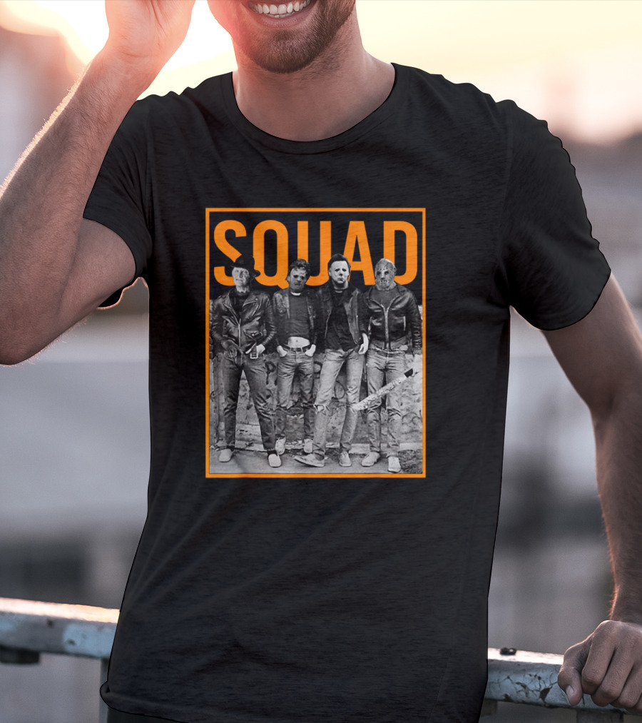 SQUAD Jason Halloween Horror Icons Group T-Shirt