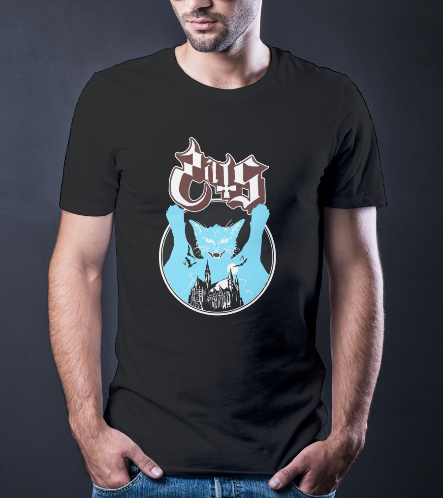 Opussy Cat Gothic Cathedral T-Shirt