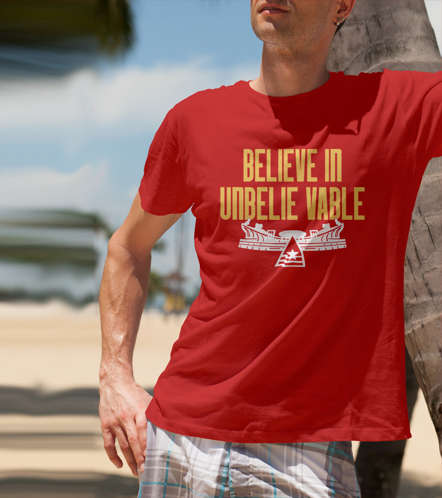 Kansas City Chiefs Believe In Unbelievable Stadium Emblem T-Shirt