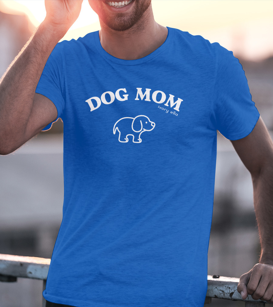 DOG MOM Ivory Ella T-Shirt