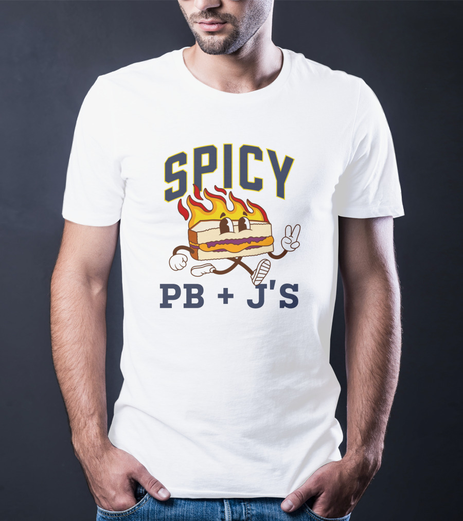 Spicy PB + J's Flaming Sandwich Character T-Shirt