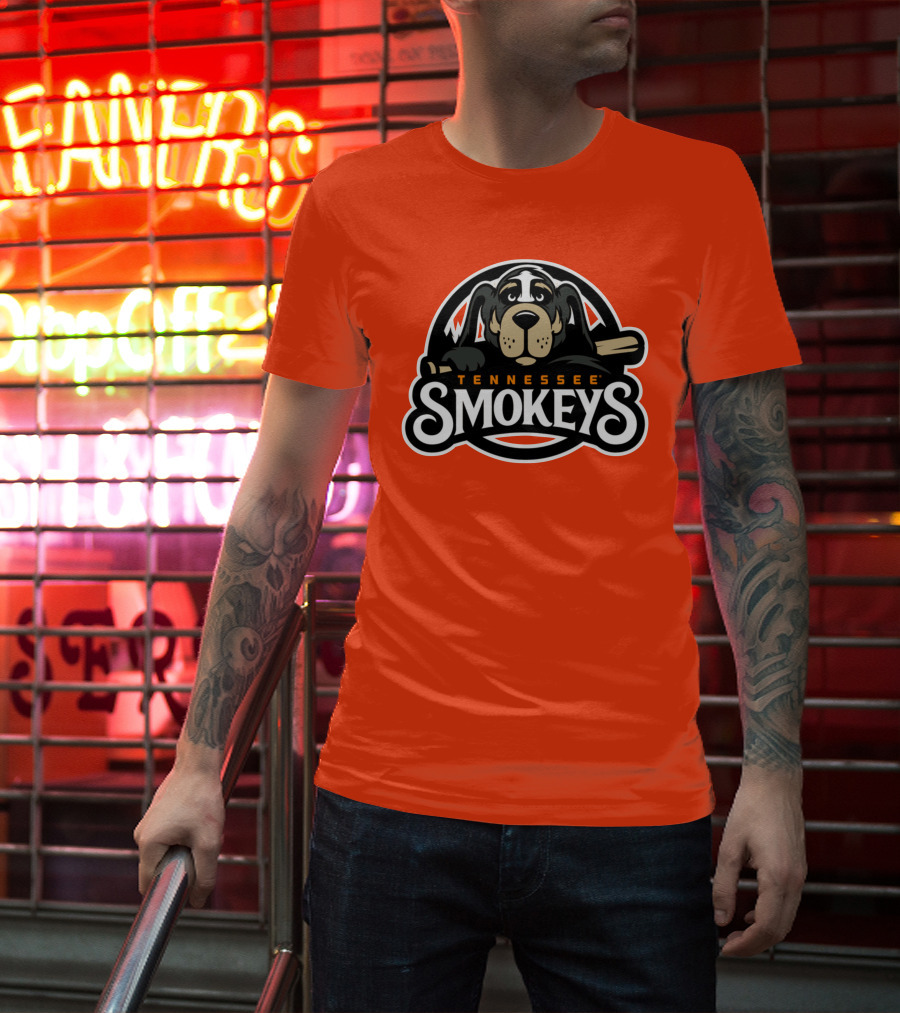 Tennessee Smokeys Baseball Team Mascot T-Shirt