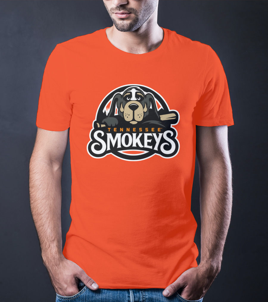 Tennessee Smokeys Baseball Team Mascot T-Shirt