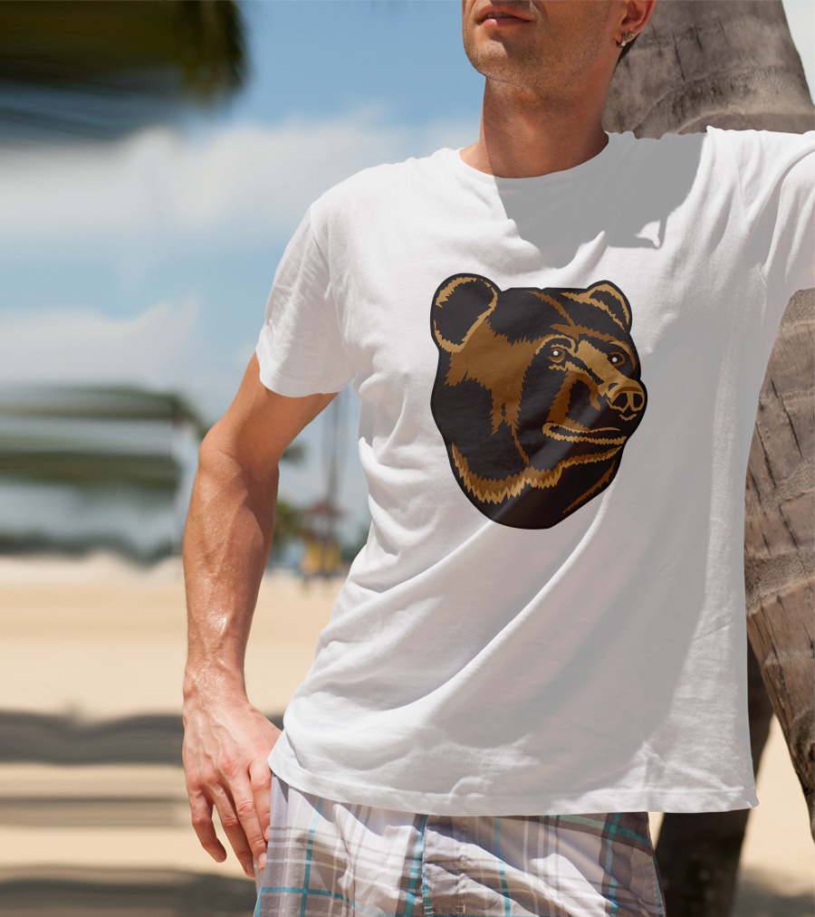 Boston Bruins Bear Head Emblem T-Shirt