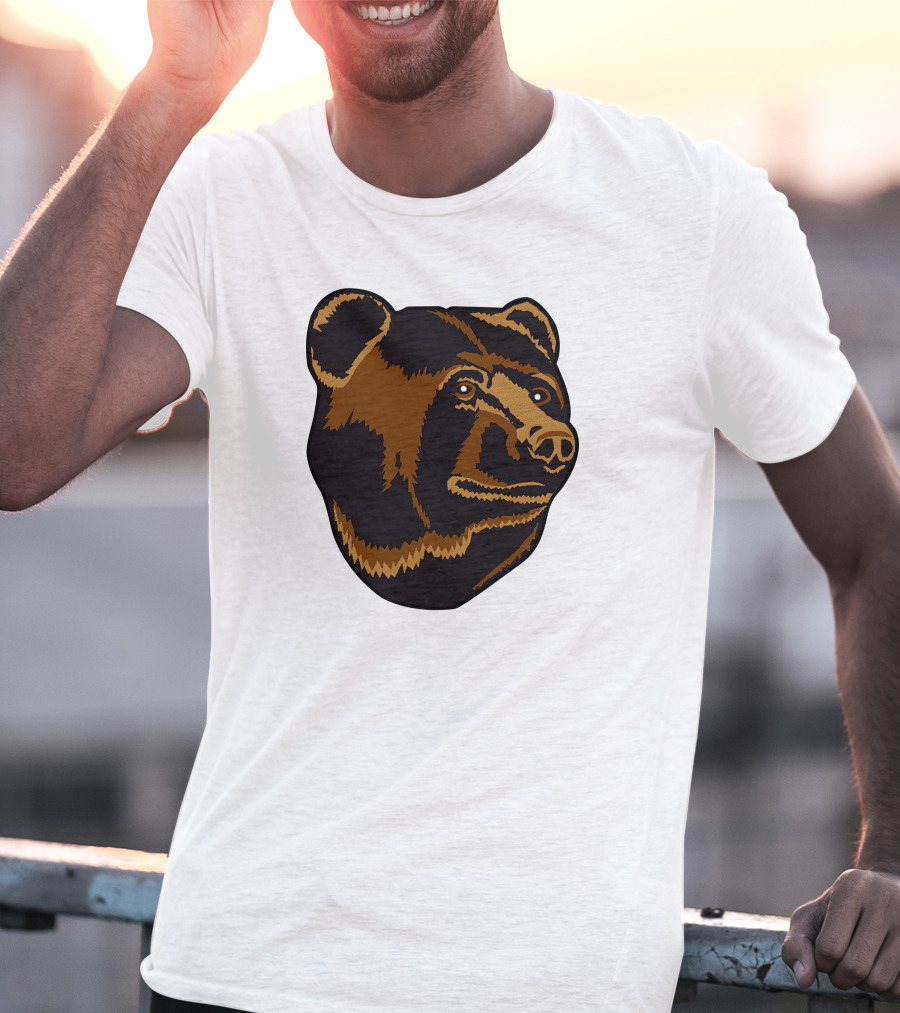 Boston Bruins Bear Head Emblem T-Shirt
