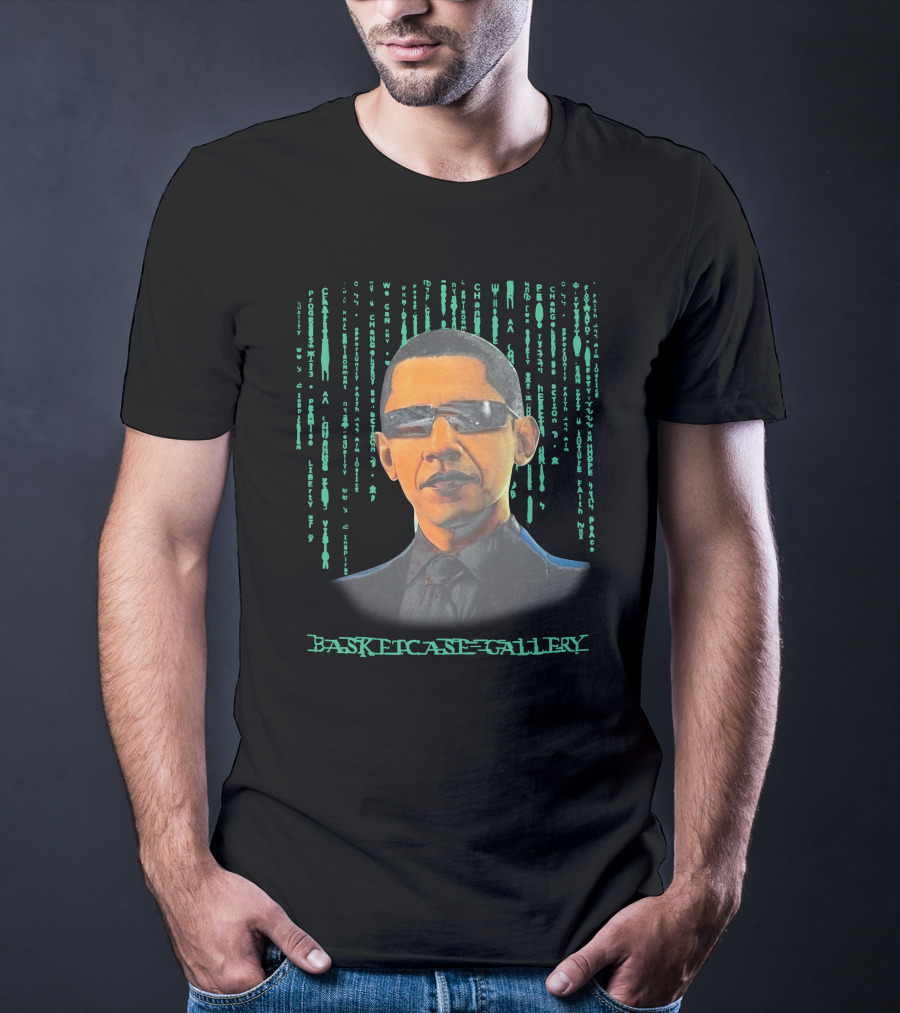 Basketcase Gallery Tatum's Barack Obama Matrix T-Shirt