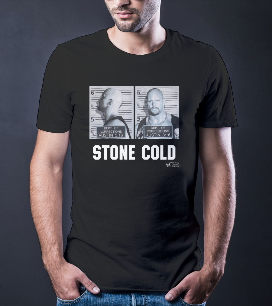 Dept Of Corrections Austin 3:16 Mugshot Stone Cold Steve Austin WWF Wrestling T-Shirt