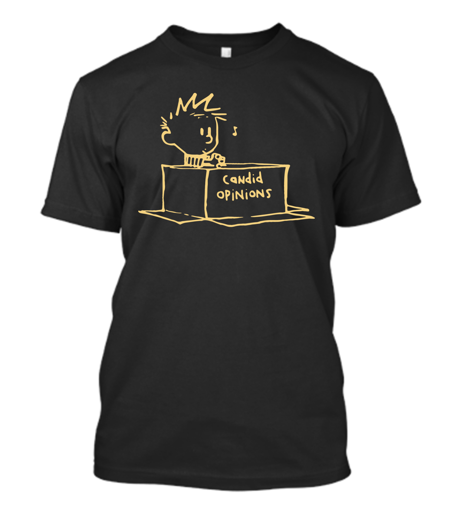 Calvin And Hobbes Candid Opinions Booth T-Shirt