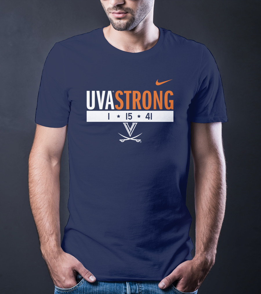 UVA Strong 1 15 41 Basketball Virginia Cavaliers T-Shirt