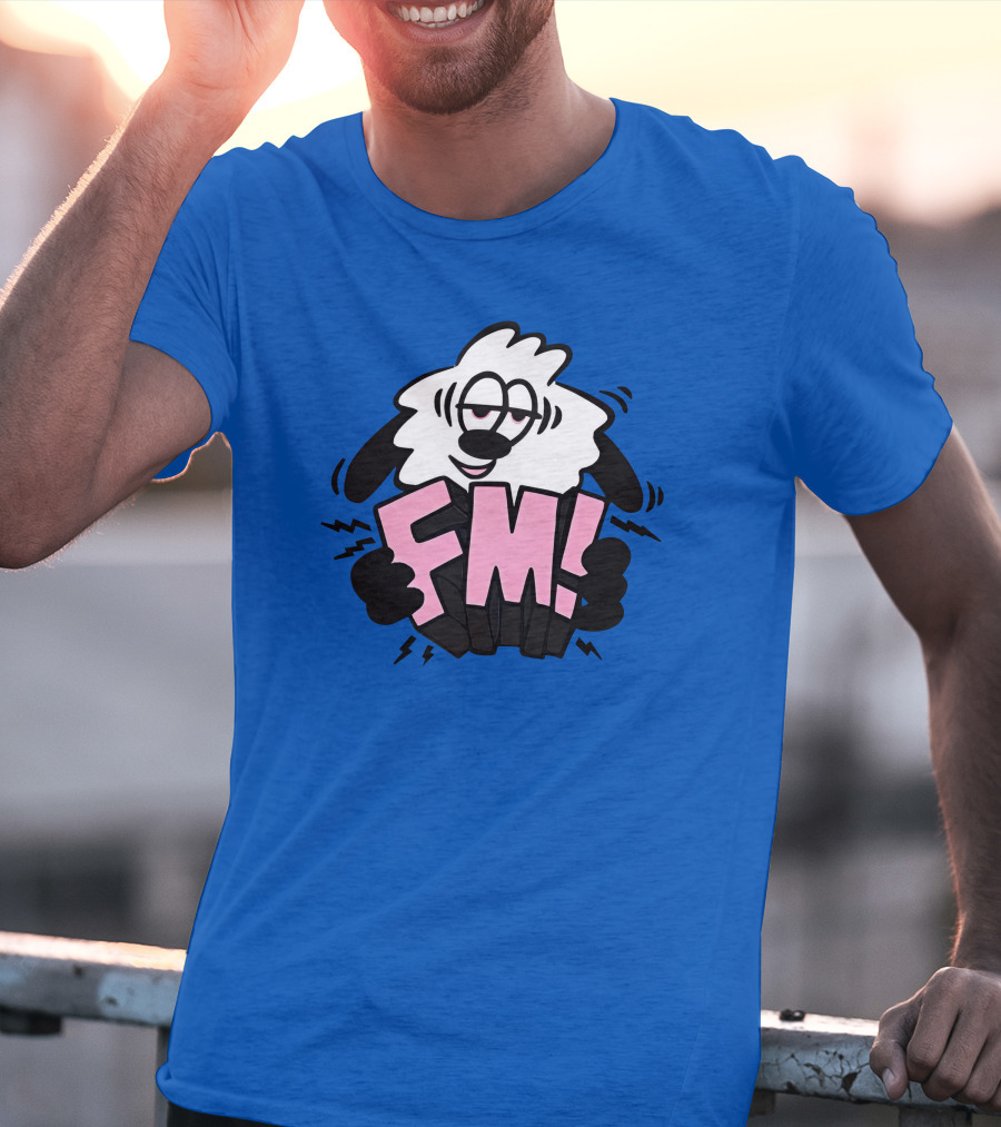 Vs X Verdy FM Cartoon Sheep Complex Con Blue T-Shirt