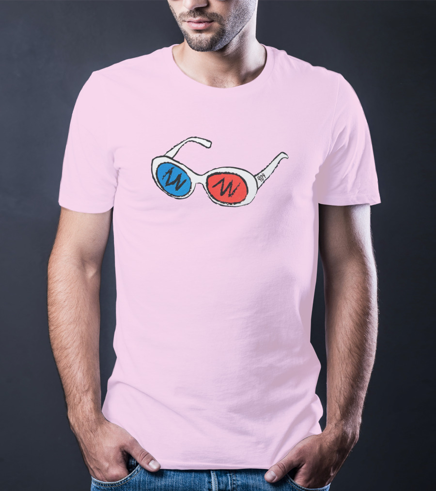 George 3D Goggles Blue Red Lenses T-Shirt