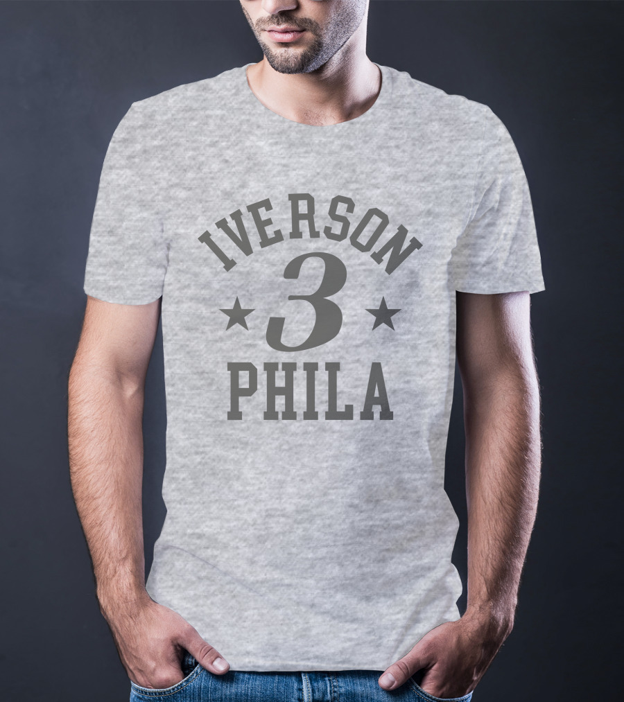 Iverson 3 Phila Stars Basketball Philadelphia T-Shirt