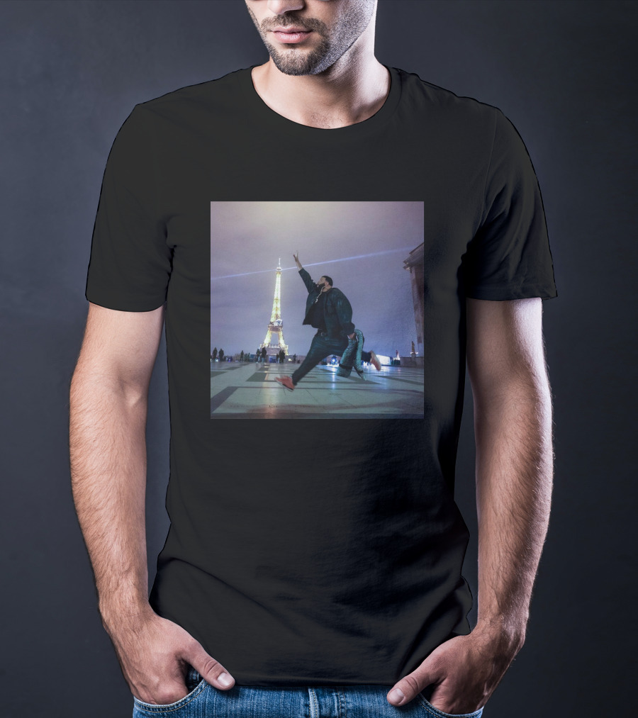 Dj Khaled Air Jordan Jumpman Eiffel Tower Paris Scene T-Shirt