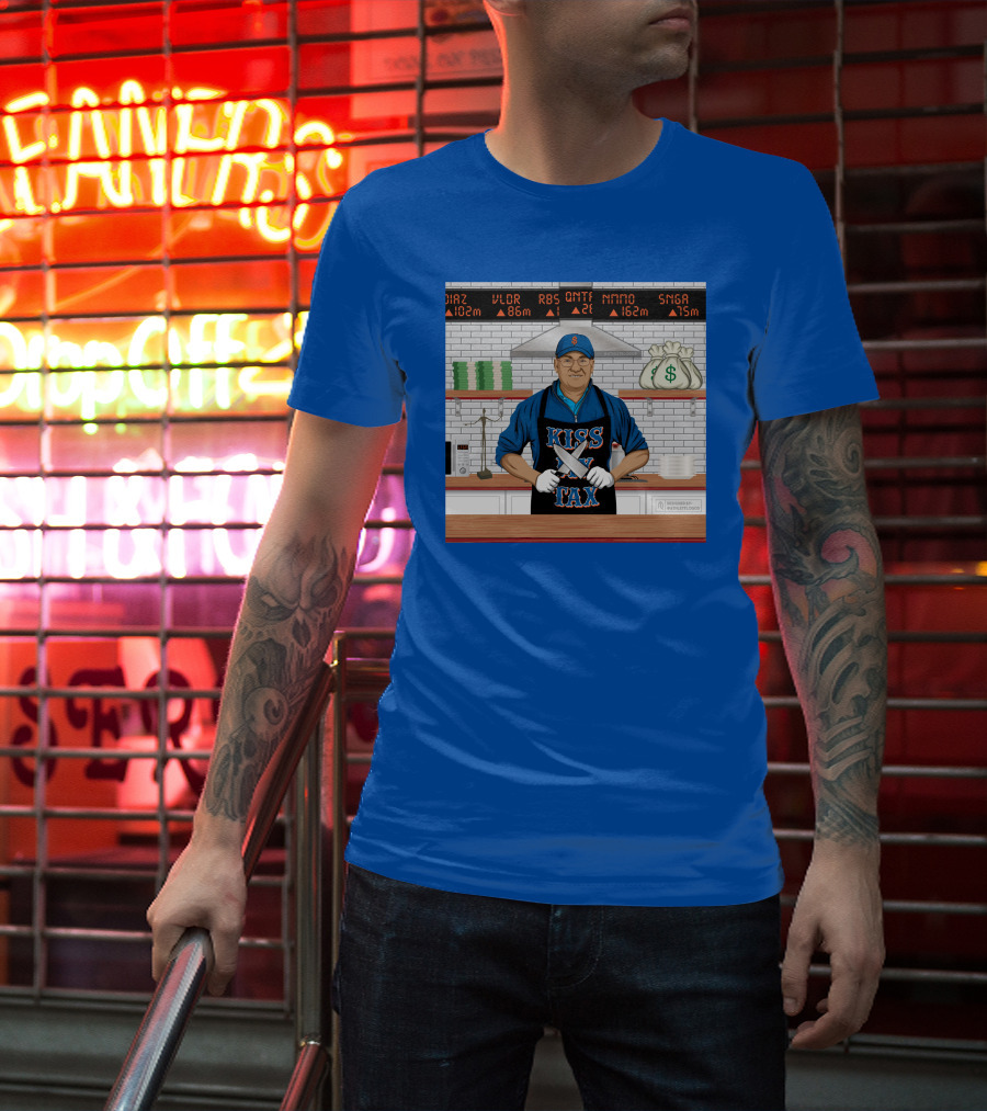 Kiss My Tex New York Money Chef Stock Market Cooking T-Shirt