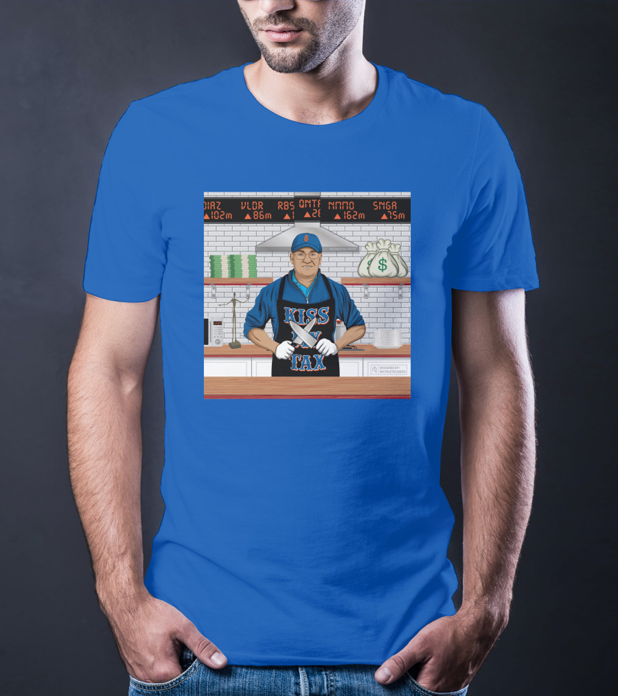 Kiss My Tex New York Money Chef Stock Market Cooking T-Shirt