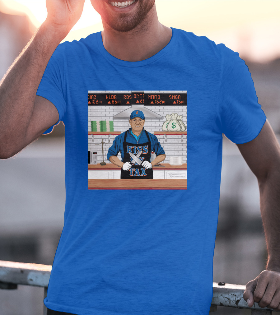 Kiss My Tex New York Money Chef Stock Market Cooking T-Shirt