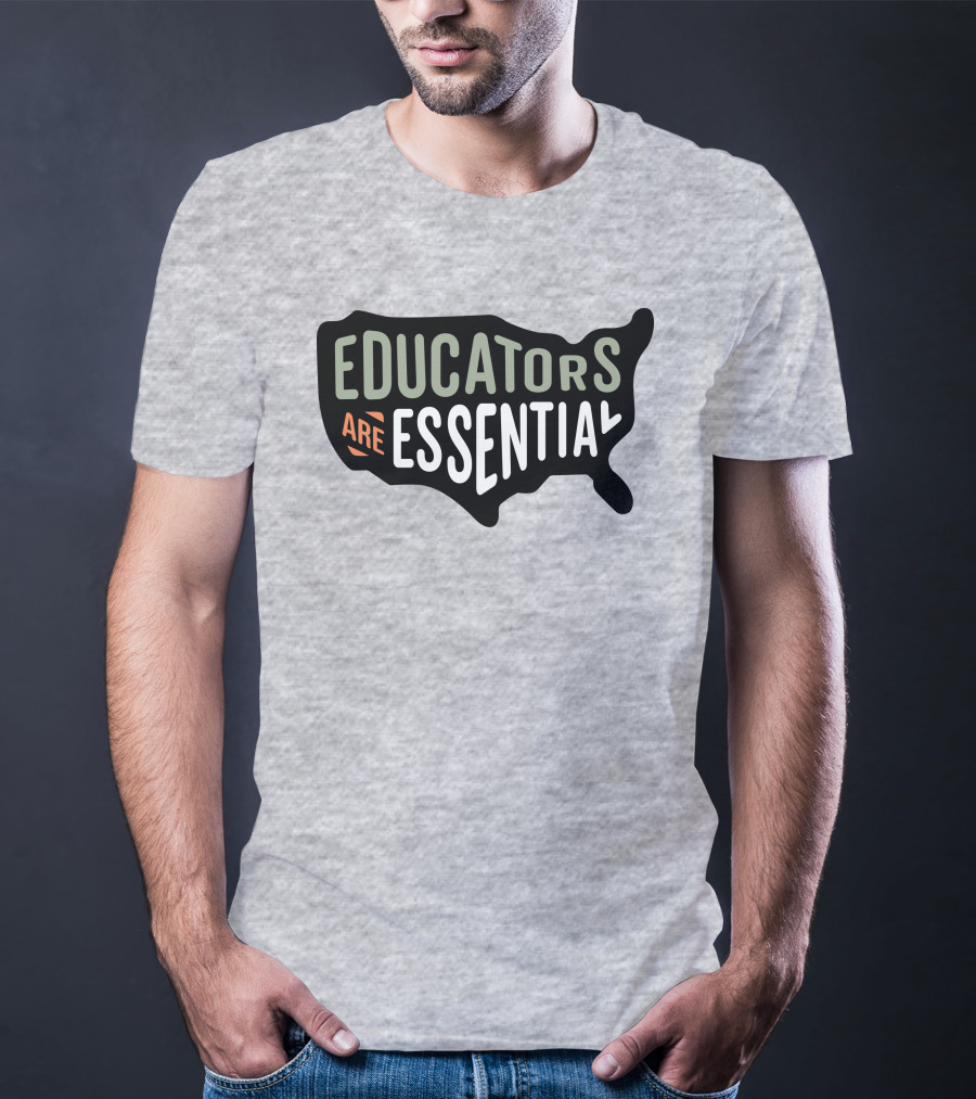 Educators Are Essential USA Map T-Shirt