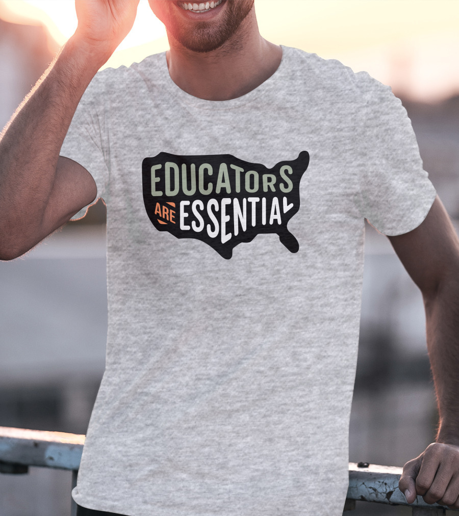 Educators Are Essential USA Map T-Shirt