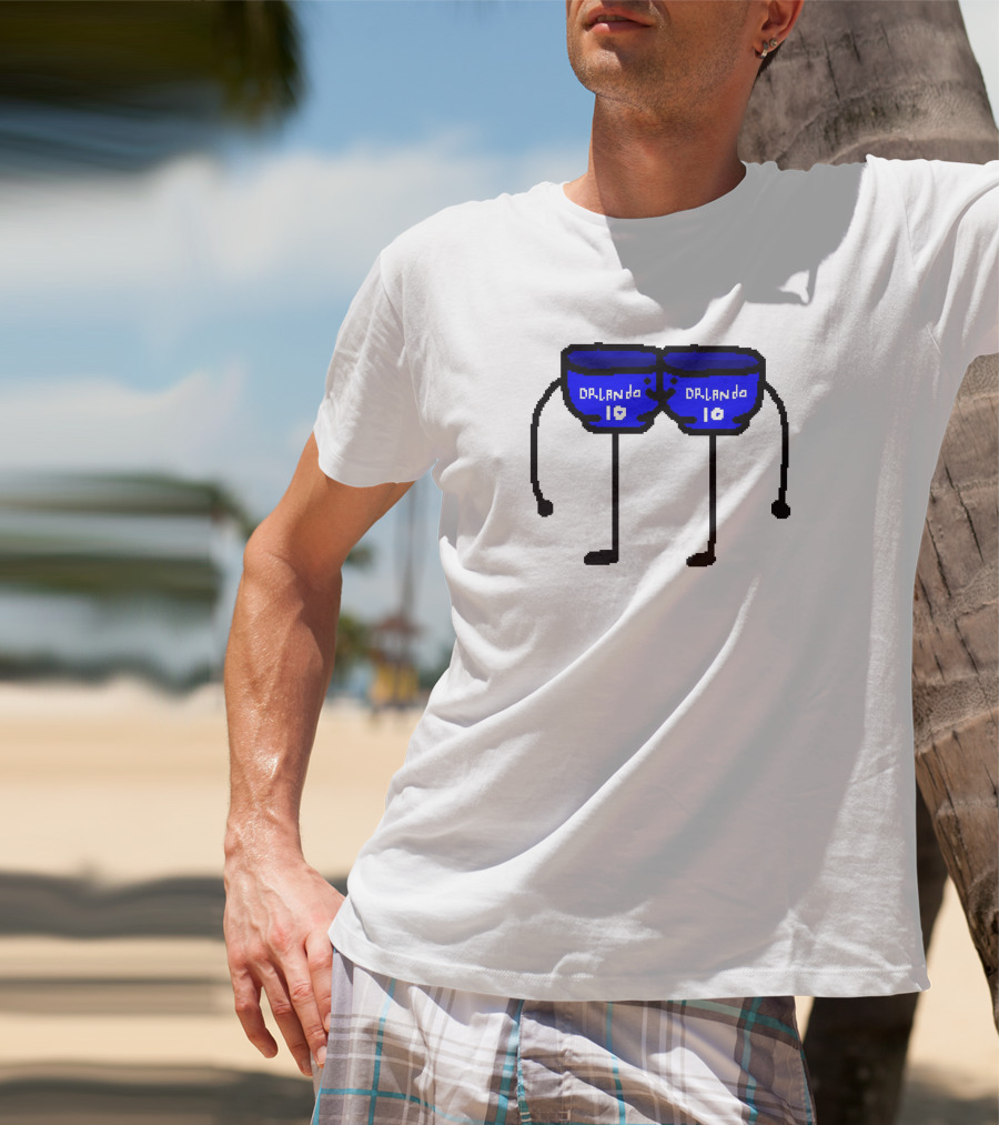 Bowl Bow Orlando Blue Cartoon Figure 10 DRlanda T-Shirt