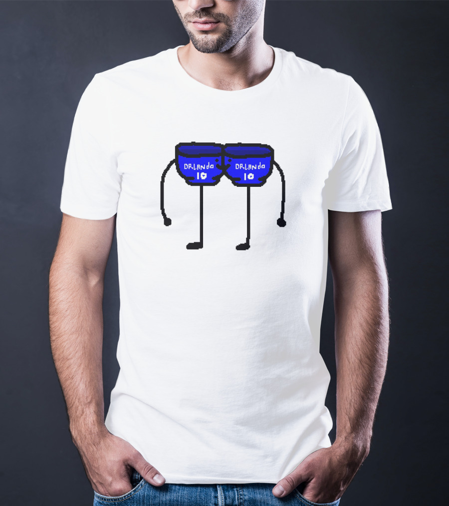 Bowl Bow Orlando Blue Cartoon Figure 10 DRlanda T-Shirt