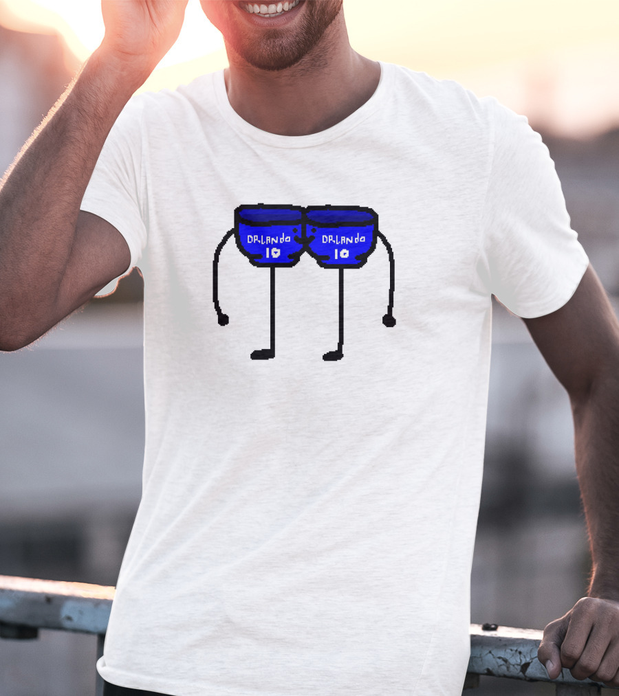 Bowl Bow Orlando Blue Cartoon Figure 10 DRlanda T-Shirt