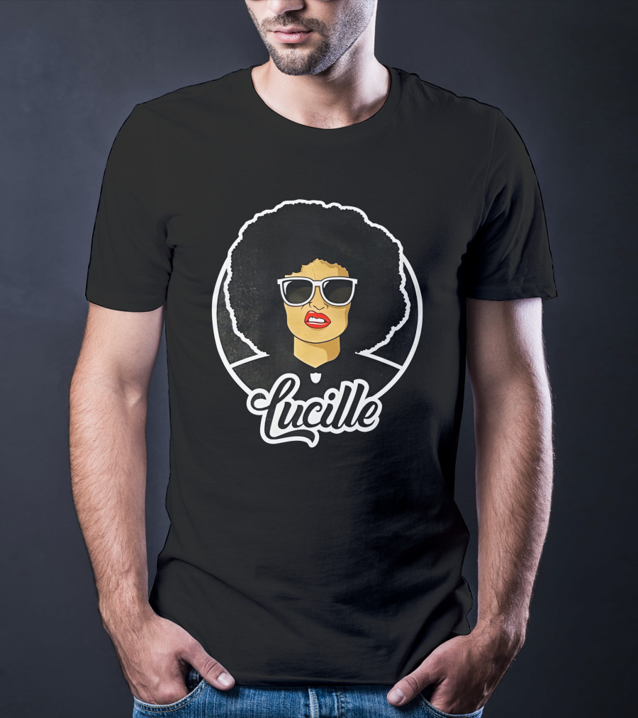 Lucille Retro Afro Sunglasses Iconic Style Lucille 2.0 T-Shirt