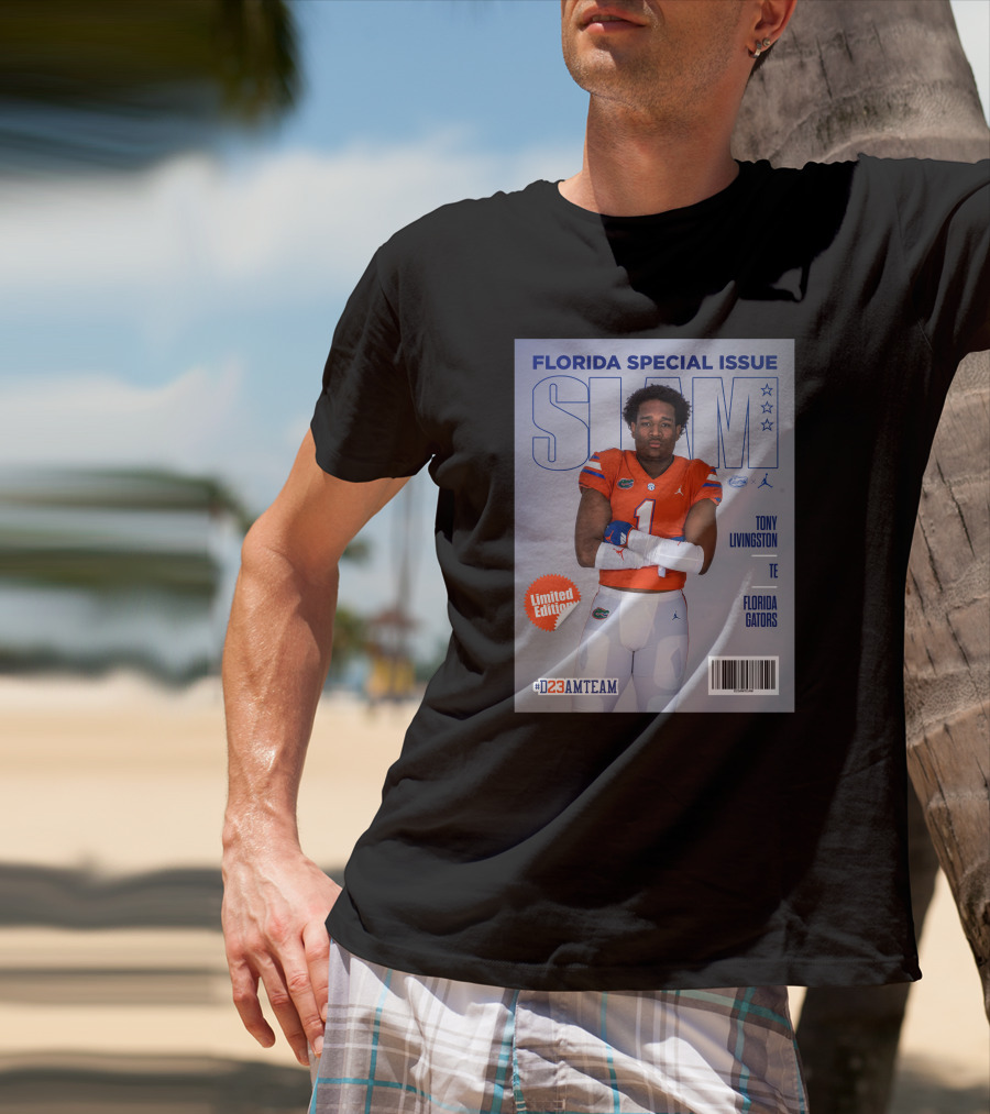 Florida Special Issue Slam Tony Livingston TE Florida Gators T-Shirt