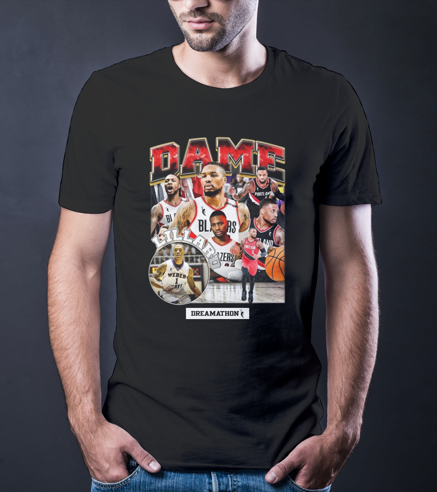 Dame Lillard Blazers Dreamathon Weber T-Shirt