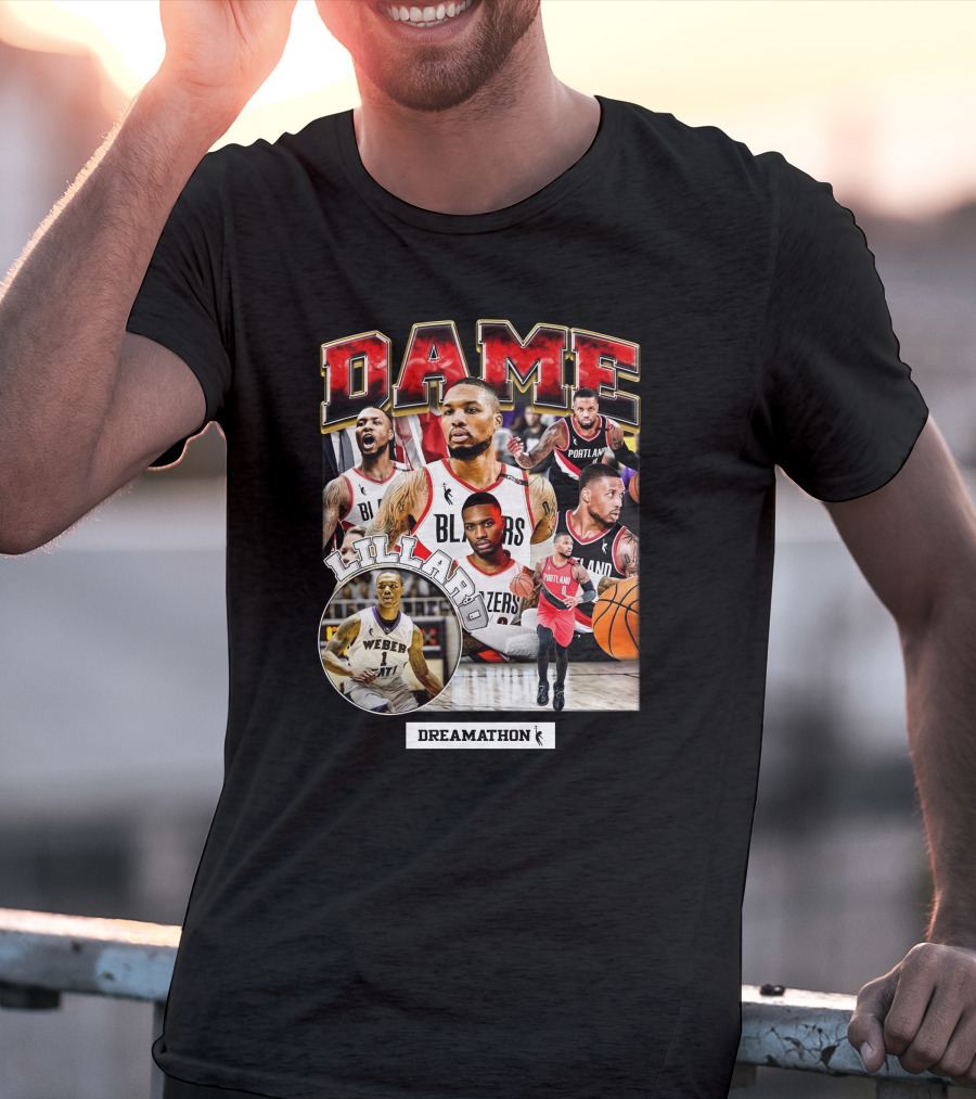 Dame Lillard Blazers Dreamathon Weber T-Shirt